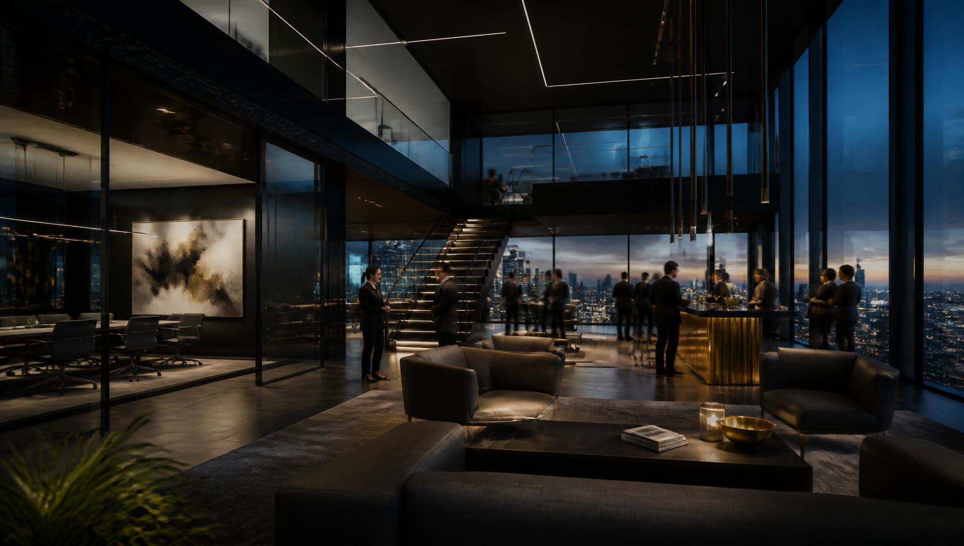 KAYDE Partners corporate headquarters at dusk